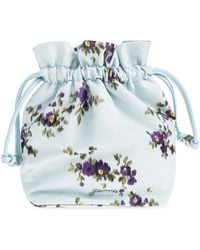 Ganni - Bag With Floral Motif - Lyst