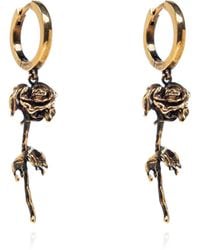 McQueen - Earrings With Logo - Lyst
