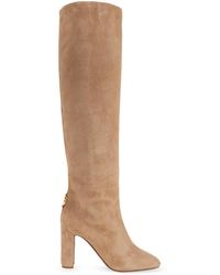 Dolce & Gabbana - Suede Heeled Boots - Lyst