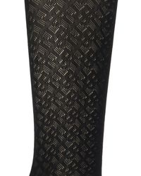 Burberry Monogram Motif Tights - Black