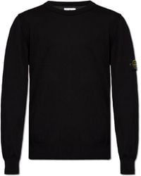 Stone Island - Sweater With Logo, - Lyst