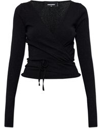 DSquared² - Cardigan With Lurex Thread - Lyst