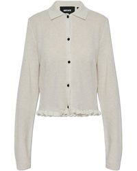 ROTATE BIRGER CHRISTENSEN - Cardigan With A Ruffle - Lyst