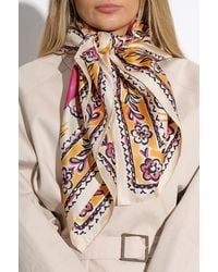 Moschino - Silk Scarf With Print - Lyst