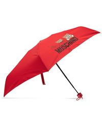 Moschino Umbrella With Logo - Red