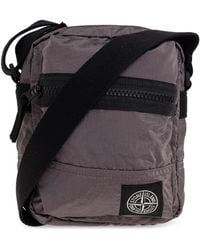Stone Island - Shoulder Bag With Logo Patch - Lyst