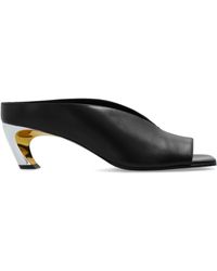 McQueen - Leather Slides - Lyst