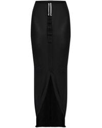Rick Owens - Long Skirt With A Slit - Lyst