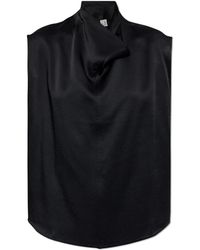 TOTEME - Top With Stand-up Collar, - Lyst