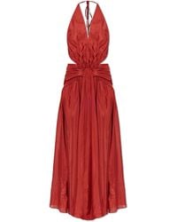 Zimmermann - Silk Dress With Draping - Lyst