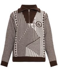 MM6 by Maison Margiela - Sweater With A Stand-Up Collar - Lyst