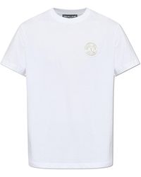 Versace Jeans Couture - T-Shirt With Logo Patch - Lyst