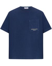 Stone Island - T-Shirt With Pocket - Lyst