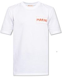 Marni - Logo T-Shirt - Lyst