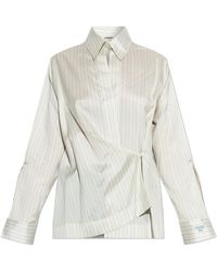 Fendi - Silk Shirt With Stripe Pattern - Lyst