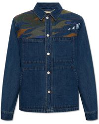 PS by Paul Smith - Embroidered Denim Jacket - Lyst