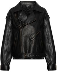 Balmain - Leather Jacket - Lyst