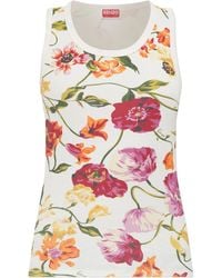 KENZO - Top With Floral Motif - Lyst