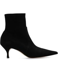 Casadei - Suede Heeled Ankle Boots - Lyst