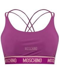 Moschino - 'Active' Crop Top - Lyst