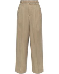 Ami Paris - Wool Wide-Leg Trousers - Lyst