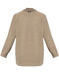MM6 by Maison Margiela - Wool Sweater With Button Fastening - Lyst