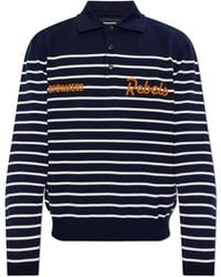 DSquared² - Polo Shirt With Striped Pattern - Lyst