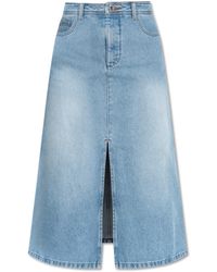 A.P.C. - Denim Skirt - Lyst