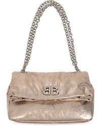 Balenciaga - Small Monaco Chain Shoulder Bag, - Lyst