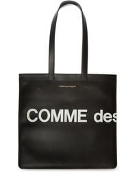 Comme des Garçons - Logo-print Leather Tote Bag - Lyst