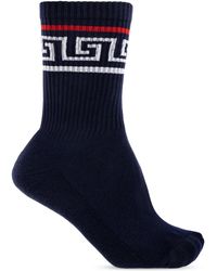 Versace - Cotton Socks With Logo - Lyst