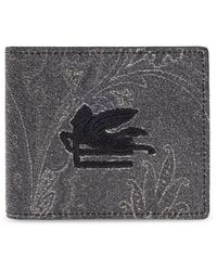 Etro - Wallet With Embroidered Logo - Lyst