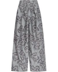 Ganni - Trousers With 'Vintage' Effect - Lyst