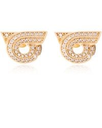 Ferragamo - Brass Earrings - Lyst