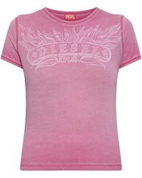 DIESEL - T-Shirt 'T-Uncuties-Long-Aa2' - Lyst
