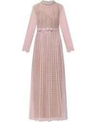 Self-Portrait - Lace Dress With Belt - Lyst