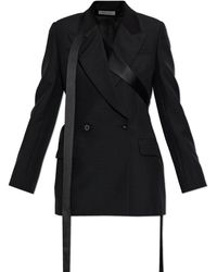 McQueen - Wool Double-Breasted Blazer - Lyst