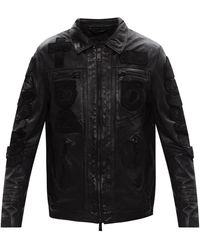AllSaints 'harley' Leather Jacket - Black