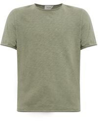 American Vintage - T-Shirt With Raw-Edge Finish - Lyst