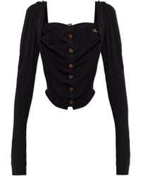 Vivienne Westwood - Cardigan With Corset "Bea" - Lyst