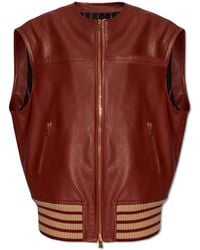Etro - Oversize Leather Vest, - Lyst