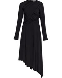 Victoria Beckham - Asymmetrical Dress With Draping - Lyst