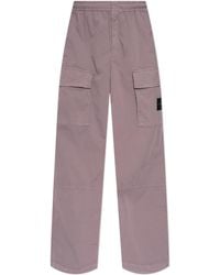 Stone Island - 'Cargo' Trousers With Logo Patch - Lyst