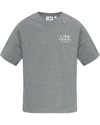 LAB C.O. OFF WHITE - Printed Logo T-Shirt - Lyst