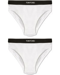 Tom Ford - Two-Pack Of Slip Briefs With Logo - Lyst