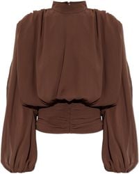 ROTATE BIRGER CHRISTENSEN - Blouse With Shoulder Pads - Lyst