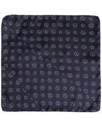 Giorgio Armani - Silk Pocket Square With Monogram - Lyst