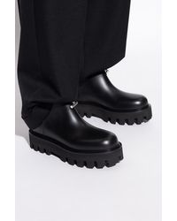 McQueen - Leather Platform Shoes - Lyst