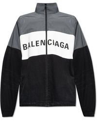 Balenciaga - Denim Zip-Up Jacket - Lyst