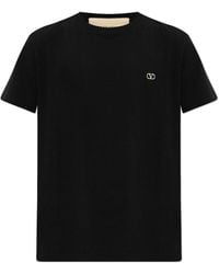 Valentino Garavani - T-Shirt With Embroidered Logo - Lyst